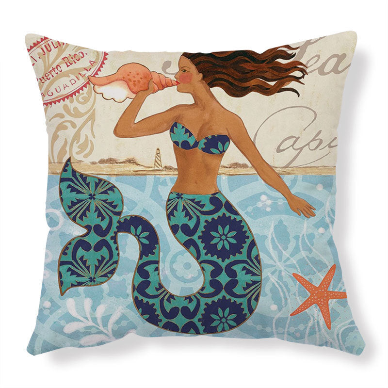 Housses de Coussin Tortue – Déco Bord de Mer