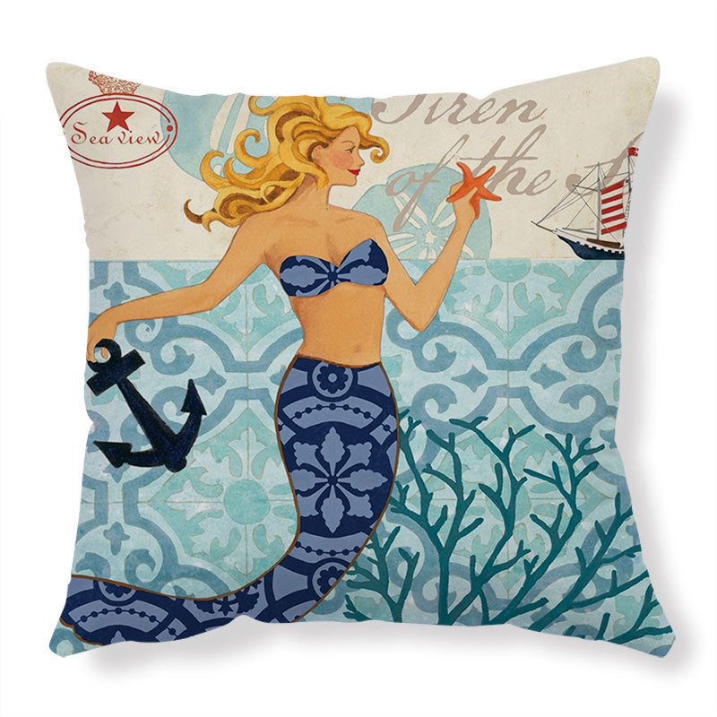 Housses de Coussin Tortue – Déco Bord de Mer